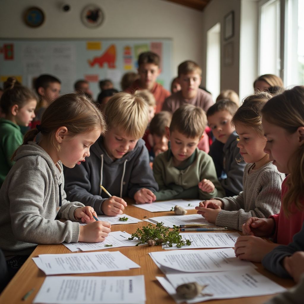 Atelier educațional cu copii despre protejarea mediului