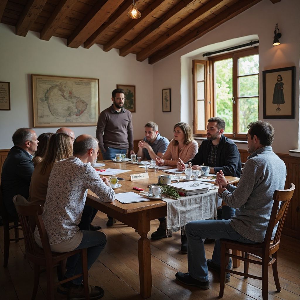 Întâlnire cu comunitatea locală pentru un proiect de ecoturism