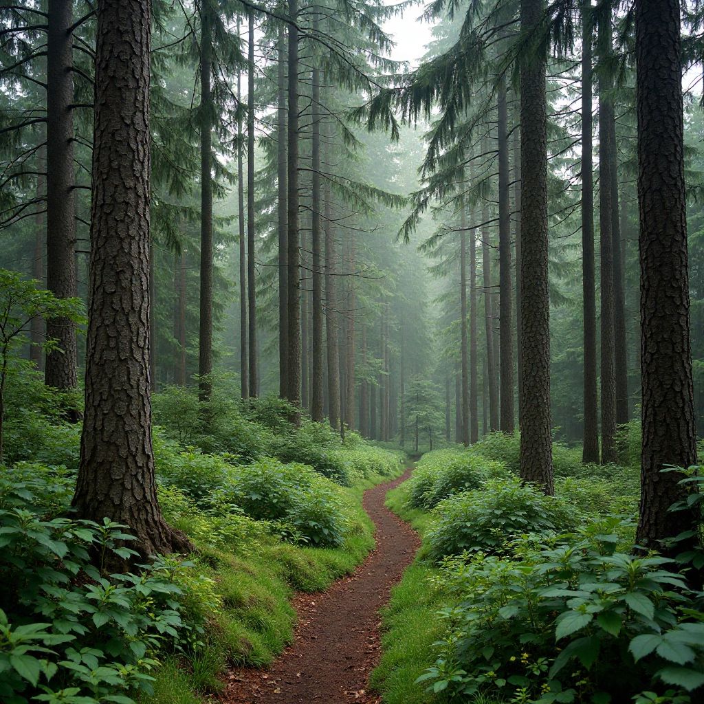 Pădure protejată din Carpați