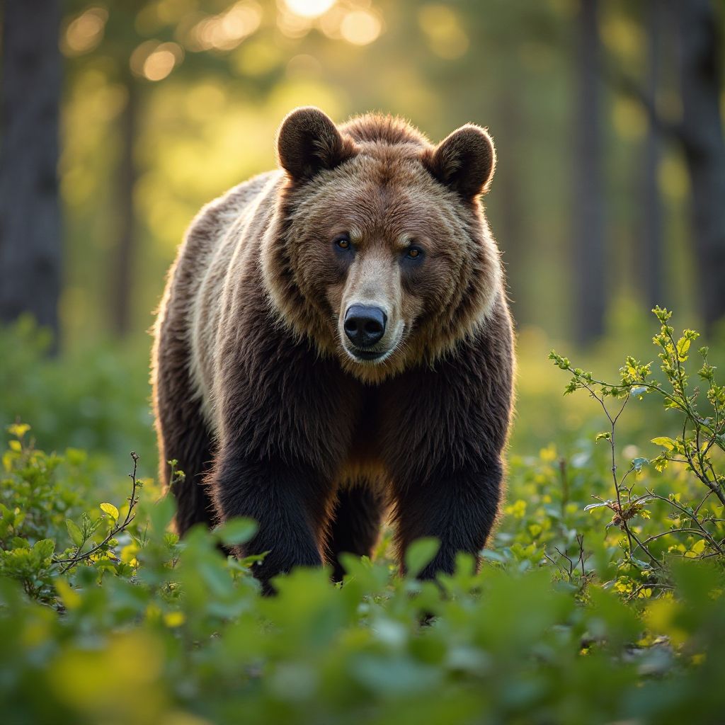 Urs brun în habitat natural